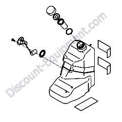 172A64-08370 FUEL OIL TANK KIT Yanmar ViO17 Excavator