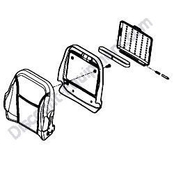 172B02-64210 BACK SEAT ASSEMBLY Yanmar ViO17 Excavator