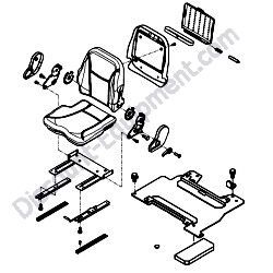172A64-08640 SEAT KIT EX WOOCHANG Yanmar ViO17 Excavator