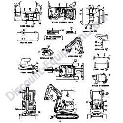 REF #1 - 172A64-03010 CANADA VIO17 LABEL KIT Yanmar ViO17 Excavator