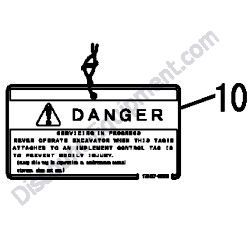 REF #10 - 172469-03261 SERVICING TAG ASSEMBLY Yanmar ViO17 Excavator