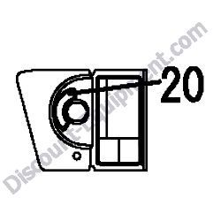REF #20 - 172141-03360 LABEL START SWITCH Yanmar ViO20-3 Excavator