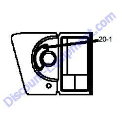 REF #20-1 - 172A64-03700 LABEL START SWITCH Yanmar ViO20-3 Excavator