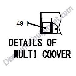 REF #49-1 - 172437-03242 LABEL CRAWLER Yanmar ViO20-3 Excavator