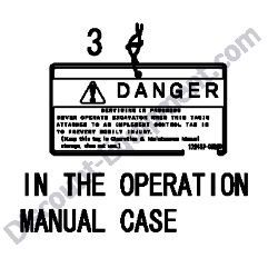 REF #3 - 172437-03250 CAUTION TAG ASSEMBLY Yanmar ViO20-3 Excavator