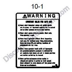 REF #10-1 - 172437-03372 LABEL NEUTRAL Yanmar ViO20-3 Excavator