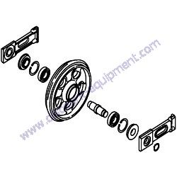 772456-37110-1 IRON IDLER ASSEMBLY Yanmar ViO20-3 Excavator