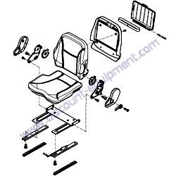 172A64-64070 RECLINING SEAT ASSEMBLY Yanmar ViO20-3 Excavator