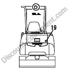 REF #19 - 172A37-03330 LABEL ENGINE COVER Yanmar ViO20-3 Excavator