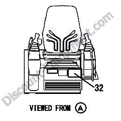 REF #32 - 172A37-03500 LABEL SUPPORT CA Yanmar ViO20-3 Excavator
