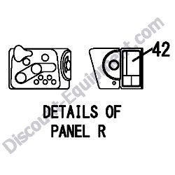 REF #42 - 172A37-03710 LABEL ENGINE ROOM CA Yanmar ViO20-3 Excavator