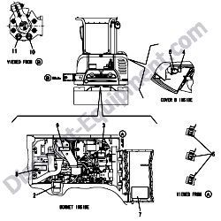 REF #1 - 172B03-08170 LABEL SET IN US Yanmar ViO35-6A Excavator