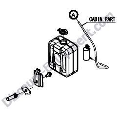 172B02-08100 WASHER TANK KIT Yanmar ViO35-6A Excavator