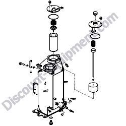 172B03-08380 RESERVOIR KIT Yanmar ViO35-6A Excavator