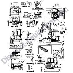 REF #1 - 772A78-03170 LABEL SET CABIN Yanmar ViO45-5B Excavator