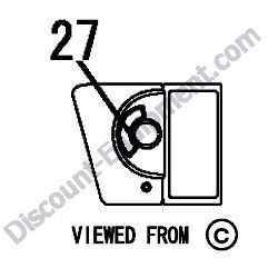 REF #27 - 172A64-03700 LABEL START SWITCH Yanmar ViO45-5B Excavator