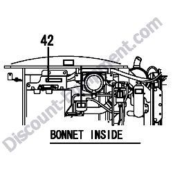 REF #42 - 172437-03322 LABEL RESERVOIR Yanmar ViO45-5B Excavator