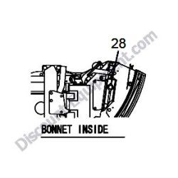 REF #28 - 172462-03320 LABEL RADIATOR Yanmar ViO45-5B Excavator