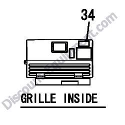 REF #34 - 172437-03242 LABEL CRAWLER Yanmar ViO45-5B Excavator