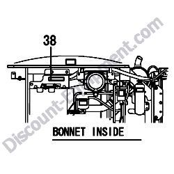REF #38 - 172437-03322 LABEL RESERVOIR Yanmar ViO45-5B Excavator