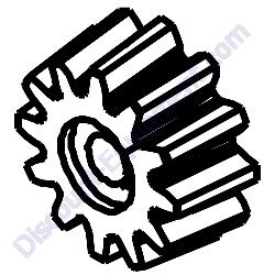 0100FG02YU PINION 12 TOOTH TK Equipment CM12 Concrete Mixer