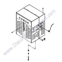0100CO01GS SQUARE SHROUD ASSEMBLY COMPLETE TK Equipment CM12 Concrete Mixer