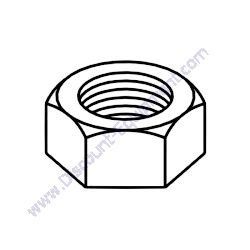 TCFN034GAL HEX NUT 3/4 NF TK Equipment CM9 Concrete Mixer