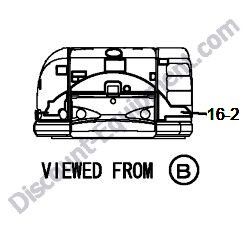 REF #16-2 - 172A84-03170 LABEL MODEL RIGHT Yanmar ViO27-5B Excavator