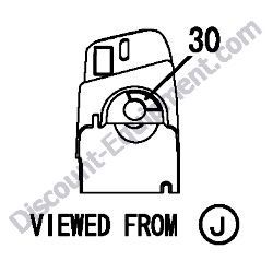 REF #30 - 172A64-03700 LABEL START SWITCH Yanmar ViO27-5B Excavator