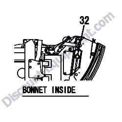 REF #32 - 172462-03320 LABEL RADIATOR Yanmar ViO55-5B Excavator