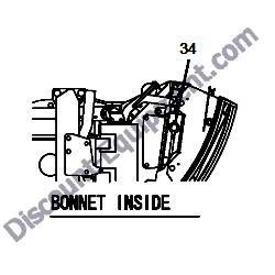 REF #34 - 172462-03320 LABEL RADIATOR Yanmar ViO55-5B Excavator