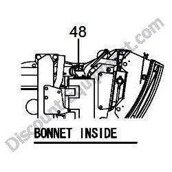 REF #48 - 172437-03422 LABEL MUFFLER Yanmar ViO55-5B Excavator