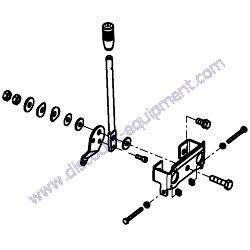 172A47-12142 ACCELERATOR LEVER ASSEMBLY Yanmar ViO55-5B Excavator