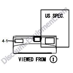 REF #4-1 - 172A84-03321 LABEL SPEC US Yanmar ViO27-5B Excavator
