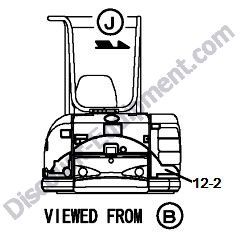 REF #12-2 - 172A84-03170 LABEL MODEL RIGHT Yanmar ViO27-5B Excavator