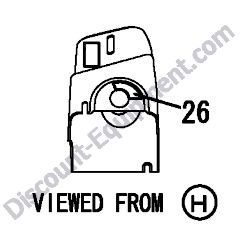 REF #26 - 172A64-03700 LABEL START SWITCH Yanmar ViO27-5B Excavator