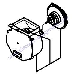 1E9110-80170 BLOWER ASSEMBLY Yanmar ViO55-5B Excavator