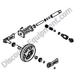 772460-37120 IRON IDLER ASSEMBLY Yanmar ViO55-5B Excavator