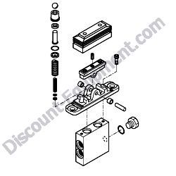 172A47-74700 BLADE VALVE ASSEMBLY Yanmar ViO55-5B Excavator
