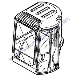 172A47-67801 CABIN ASSEMBLY Yanmar ViO55-5B Excavator