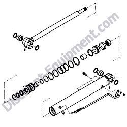 172A48-72102-N BOOM CYLINDER ASSEMBLY Yanmar ViO55-5B Excavator