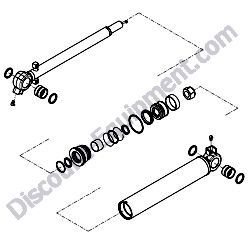 172A79-72301 ANGLE CYLINDER ASSEMBLY Yanmar ViO55-5B Excavator