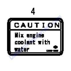 REF #4 - 172A38-03211 LABEL ANTI-FREEZING Yanmar ViO45-6A Excavator