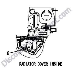 REF #6 - 172462-03320 LABEL RADIATOR Yanmar ViO45-6A Excavator