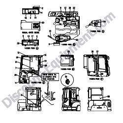 REF #1 – 172B04-08271 LABEL SET CAB US D Yanmar ViO45-6A Excavator