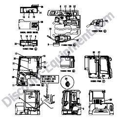 REF #1 – 172B04-08270 LABEL SET CAB US Yanmar ViO45-6A Excavator