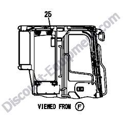 REF #25 – 172463-03320 LABEL F/W LOWER US Yanmar ViO45-6A Excavator