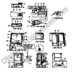 REF #1 – 172B04-08280 LABEL SET CAB US ANGLE Yanmar ViO45-6A Excavator