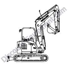 REF #4 – 172A86-03830 LABEL YANMAR 710 B Yanmar ViO45-6A Excavator