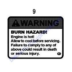 REF #9 – 172437-03402 LABEL ENGINE COVER Yanmar ViO45-6A Excavator